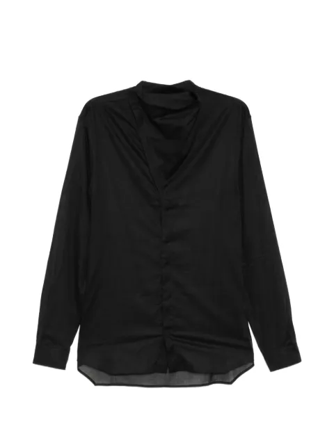 Rick Owens high neck island shirt
