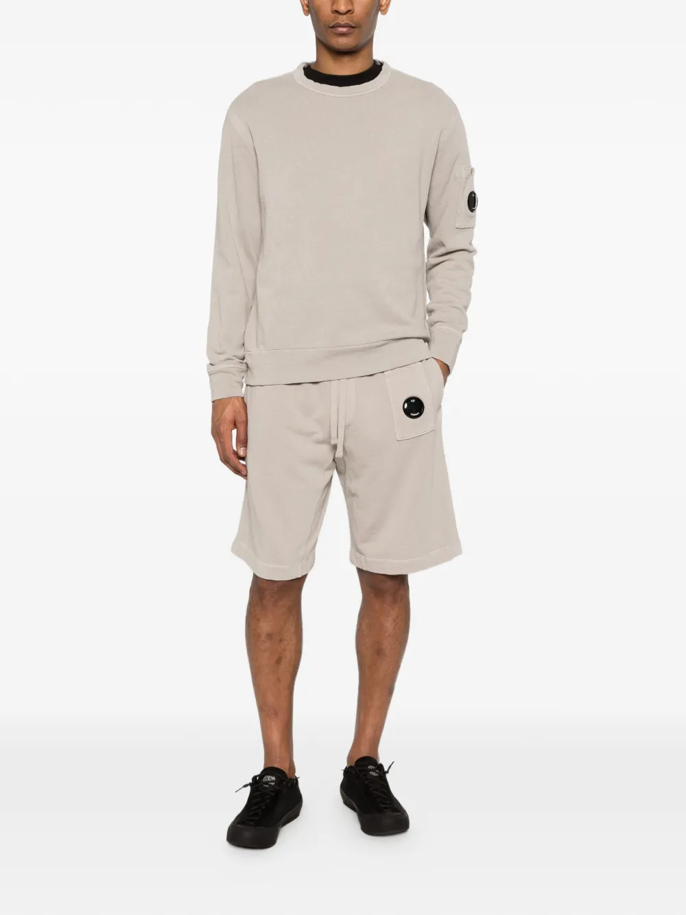 C.P. Company Malfile sweater met lenszak Beige