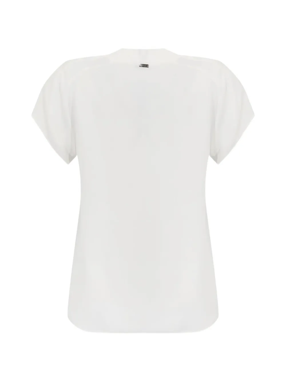  Herno V-neck Short-sleeve Blouse - White 