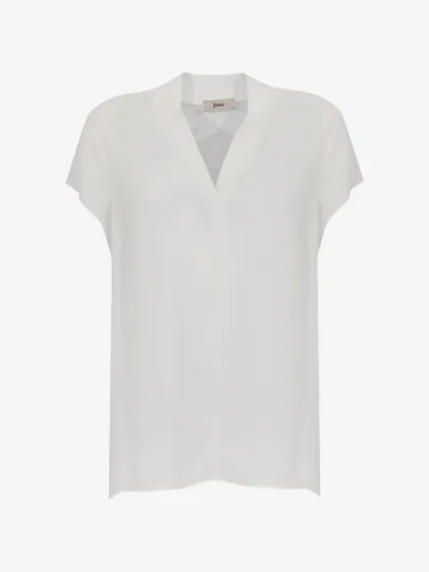 Herno V-neck short-sleeve blouse