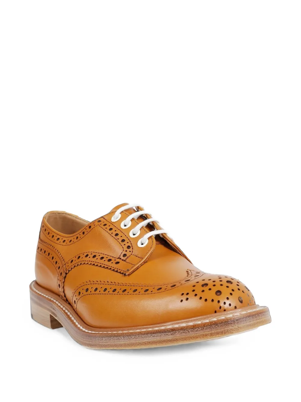 Junya Watanabe perforated leather DDerby shoes Beige