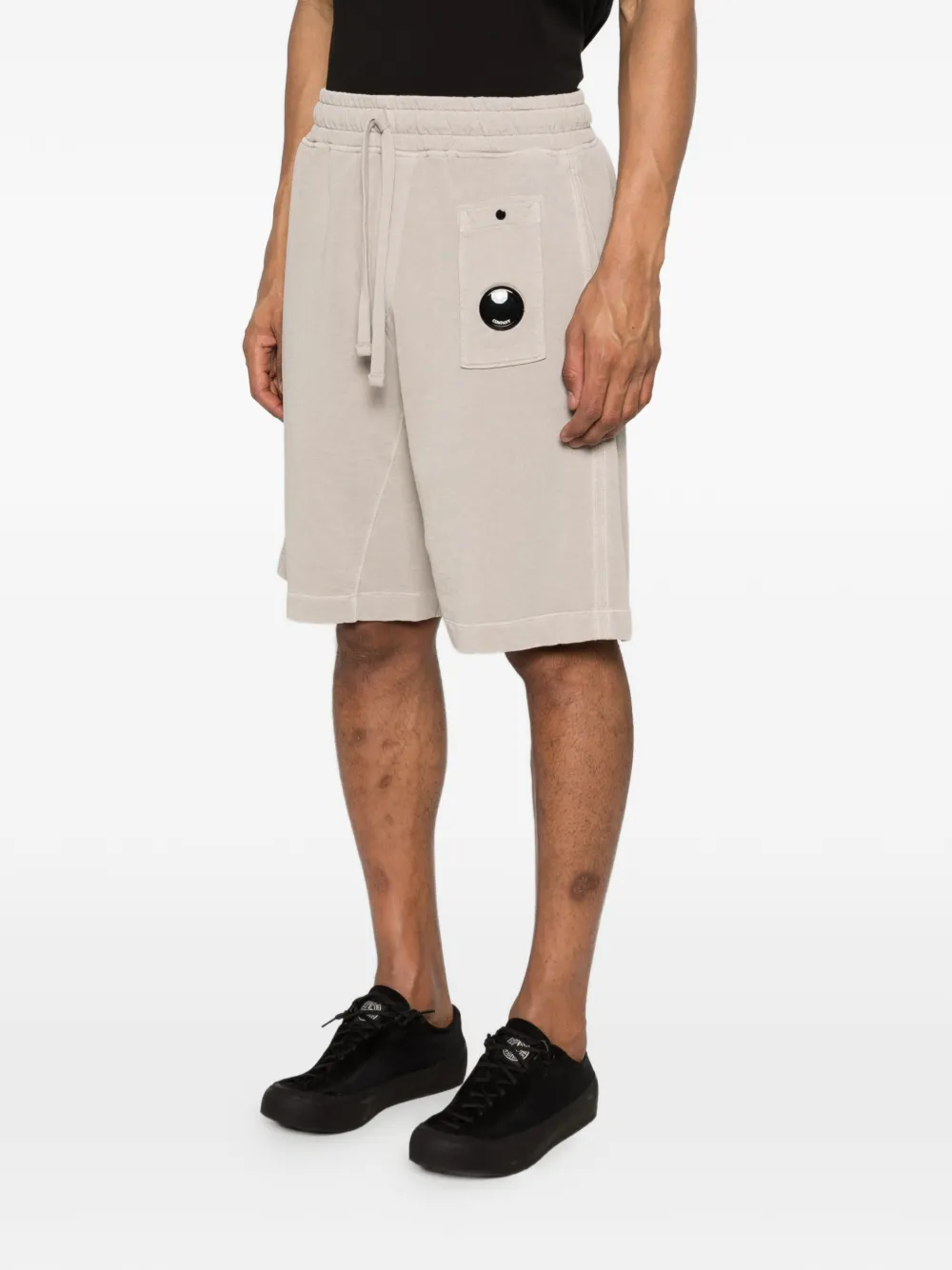 C.P. Company Malfile shorts met logopatch Beige