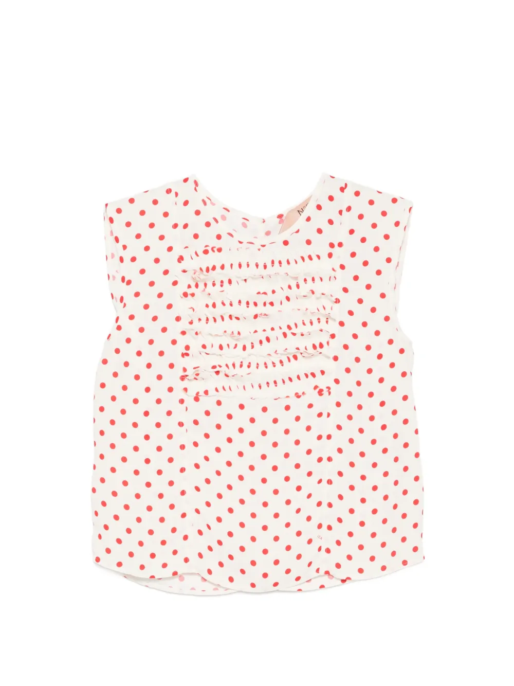 Nº21 polka-dot-pattern blouse - Bianco