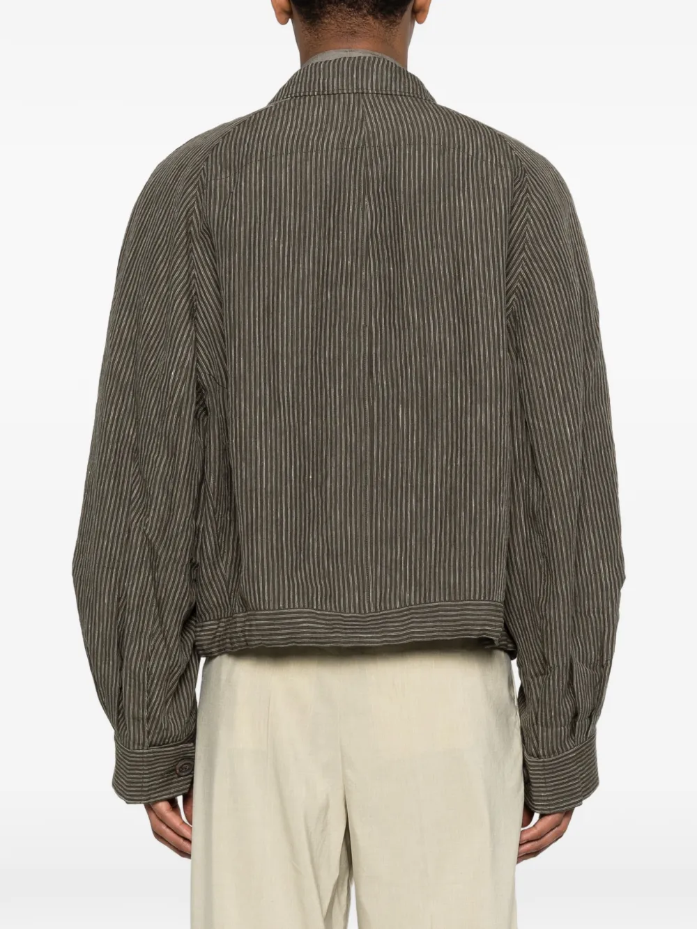 Ziggy Chen Shirtjack met knopen Groen