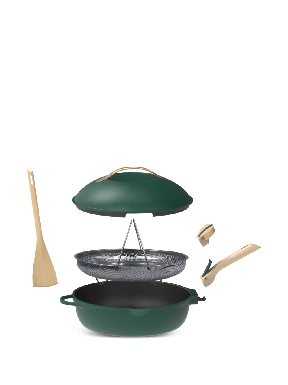  Cookut Detachable-handle Pan - Green 