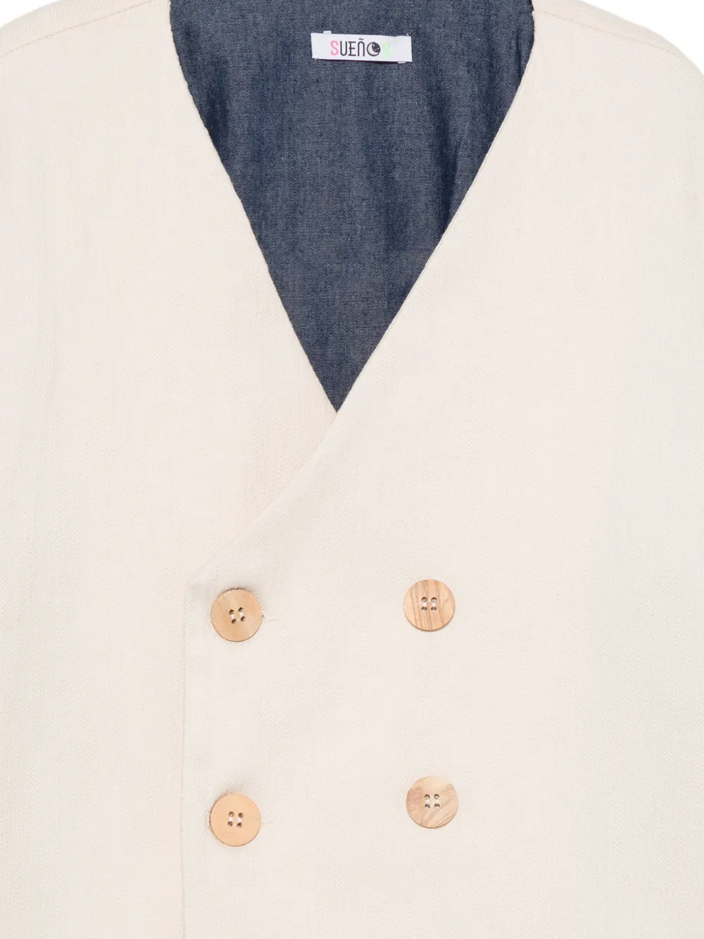 SUENOS Kidswear Blazer met dubbele rij knopen Beige