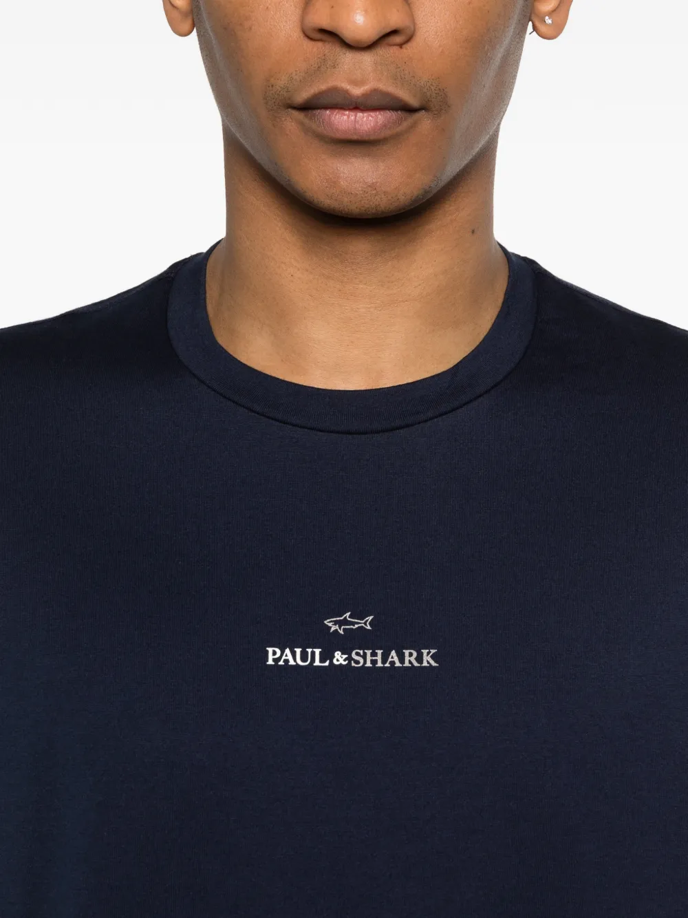 Paul & Shark T-shirt met logo Beige
