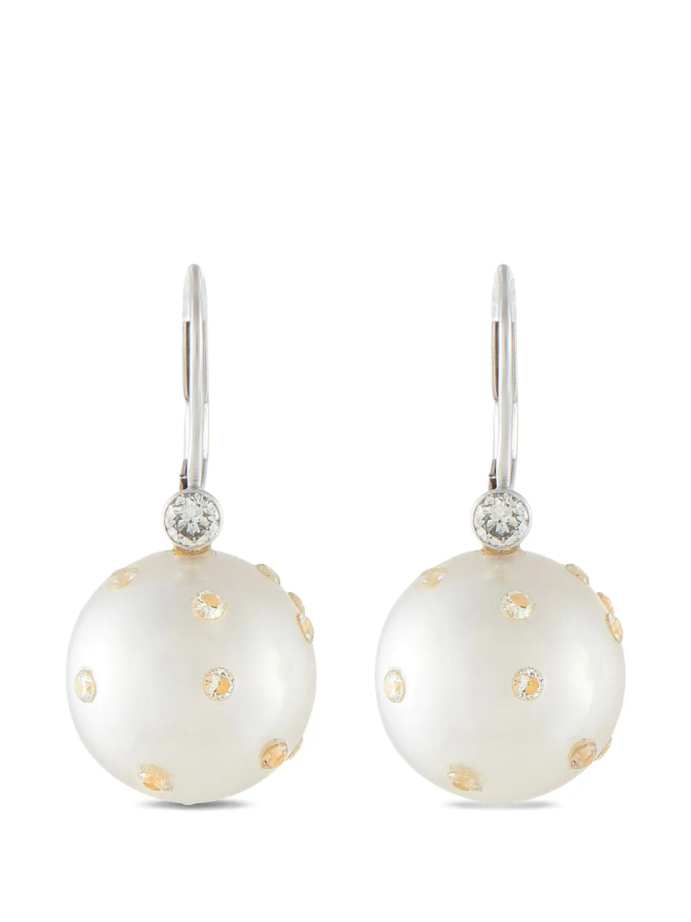 LB Exclusive diamond and pearl earrings - Argento