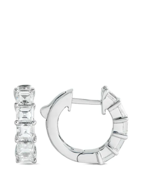 LB Exclusive diamond hoop earrings