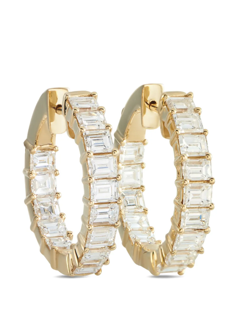 LB Exclusive diamond hoop earrings - Oro