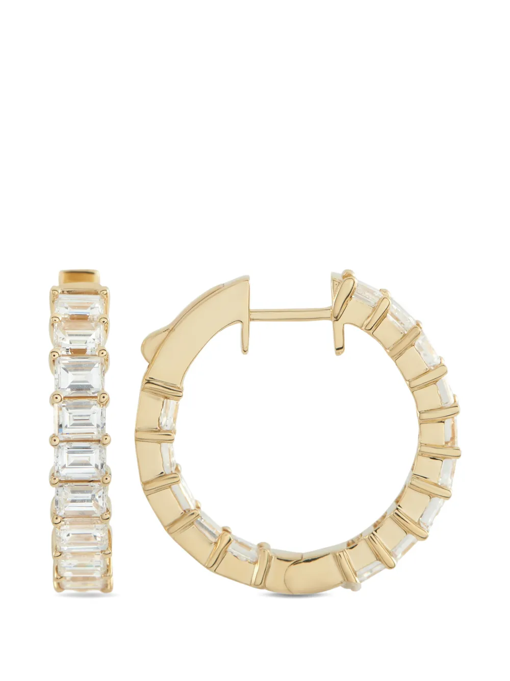 Diamond Hoop Earrings