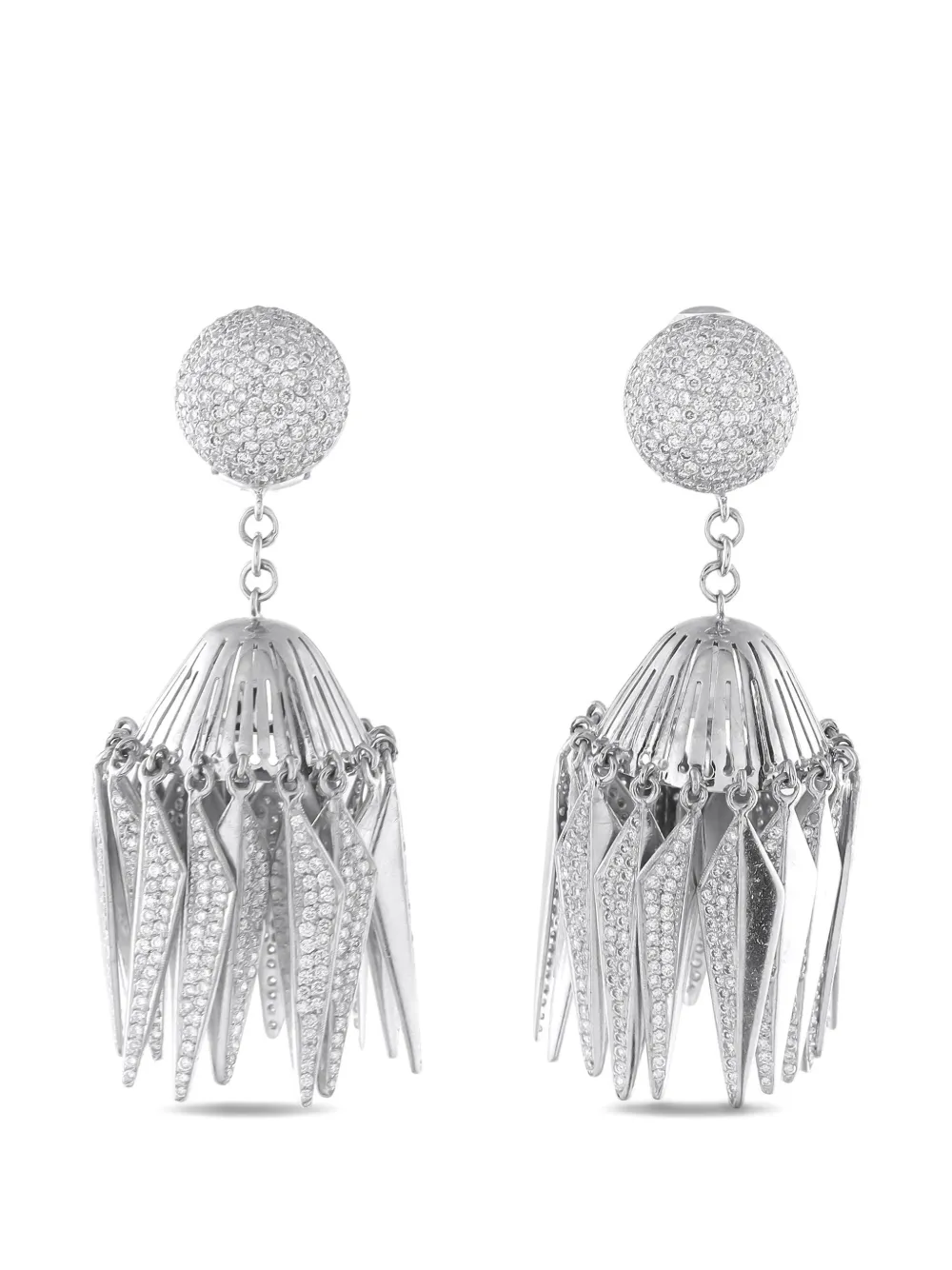 Neil Lane dangle-design diamond earrings - Silber