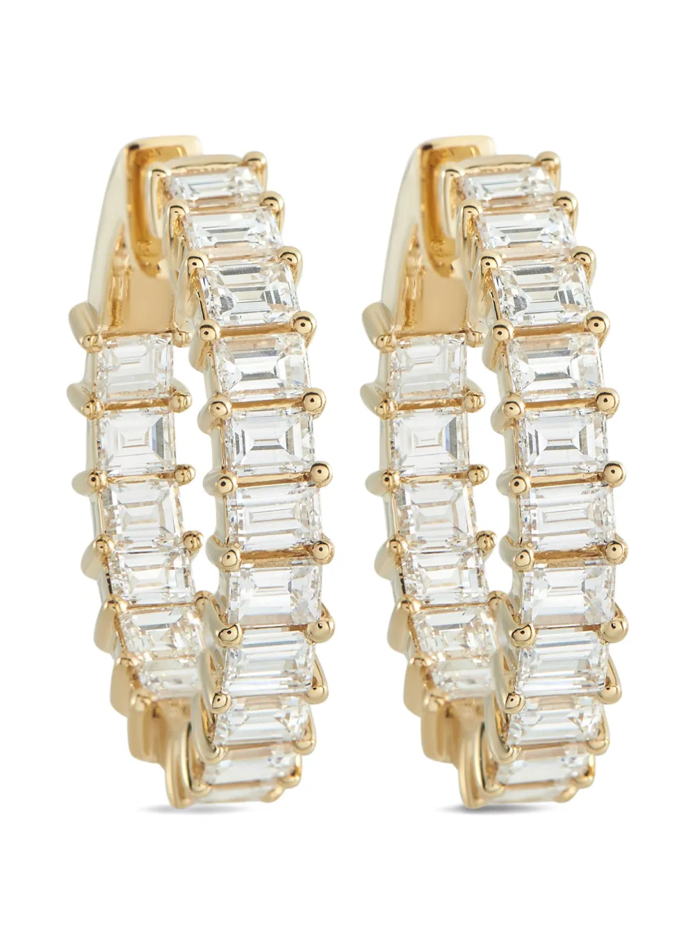 LB Exclusive diamond hoop earrings - Oro