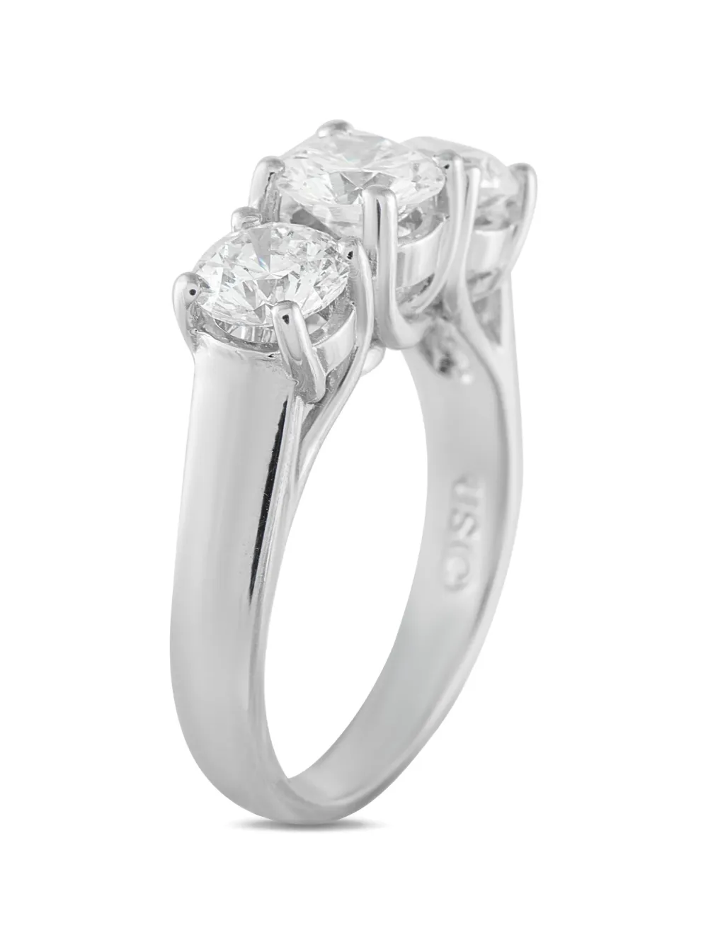 LB Exclusive diamond three-stone ring - Argento