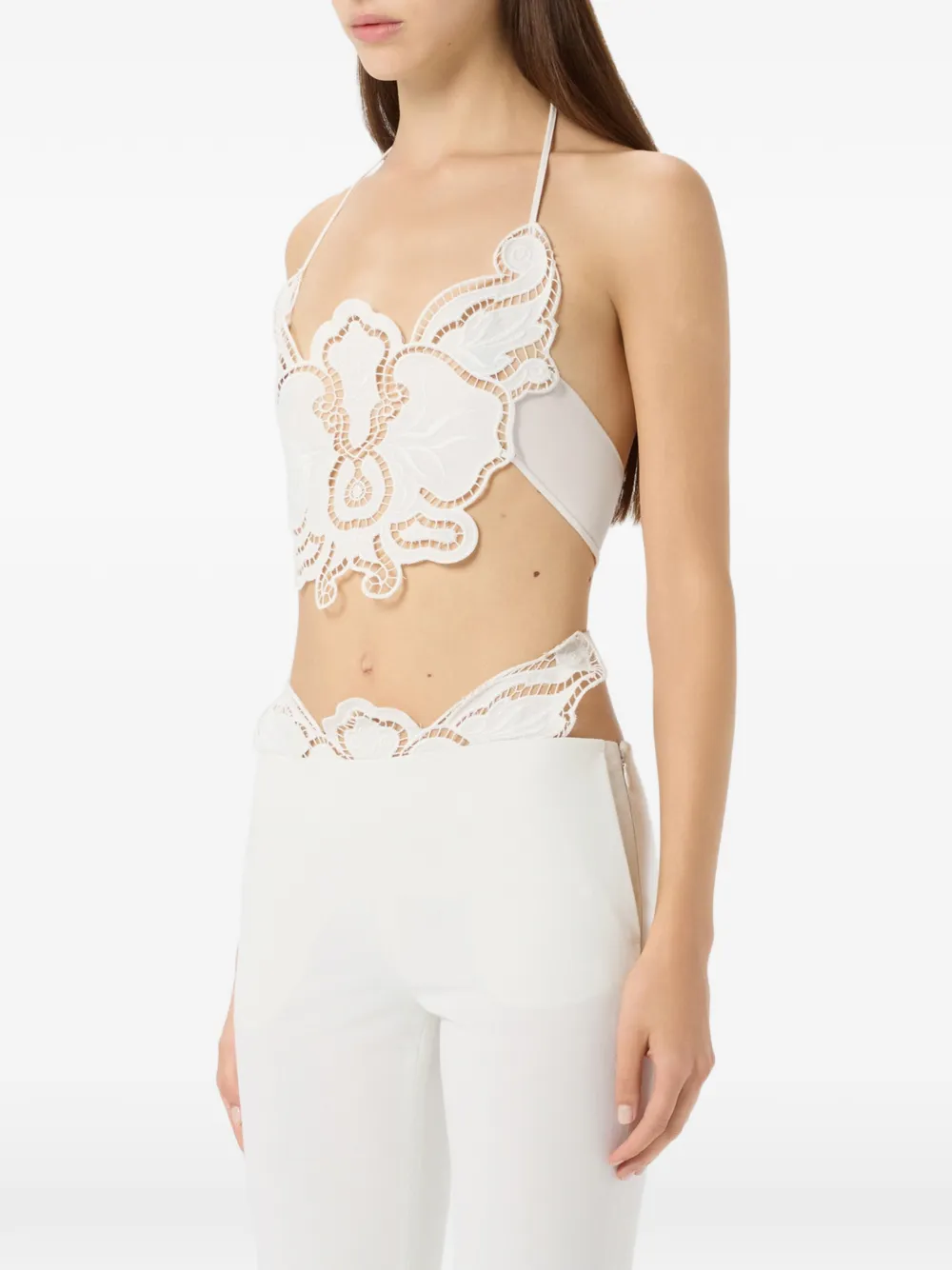 Blumarine Tanktop met halternek Wit