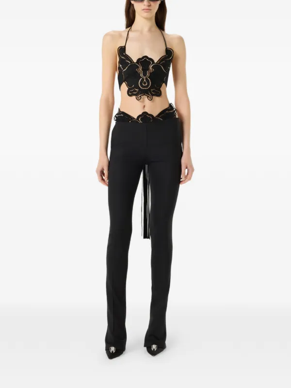 Blumarine Halterneck Tank Top | Black | FARFETCH