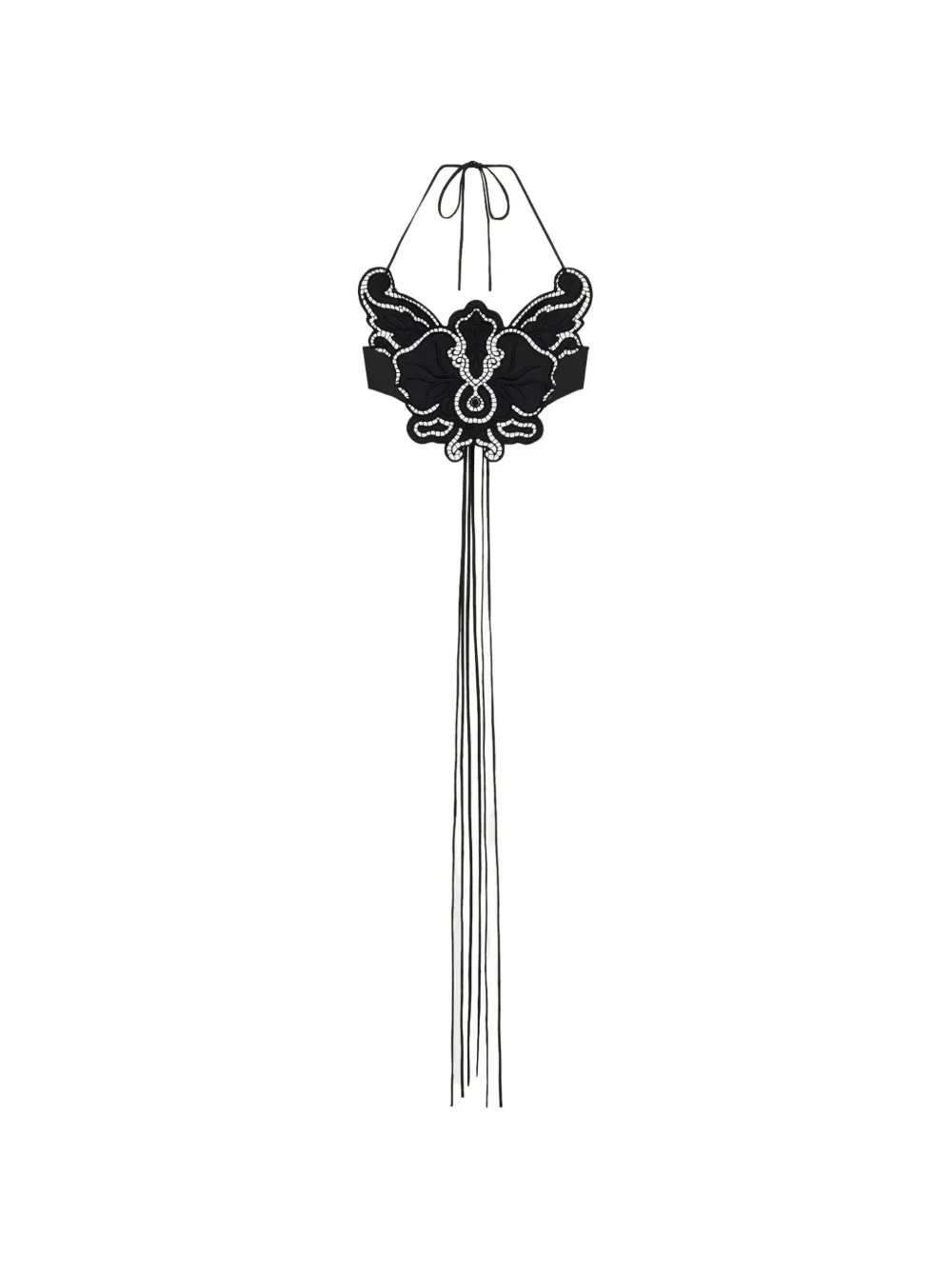 Blumarine Tanktop mit Neckholder - Schwarz