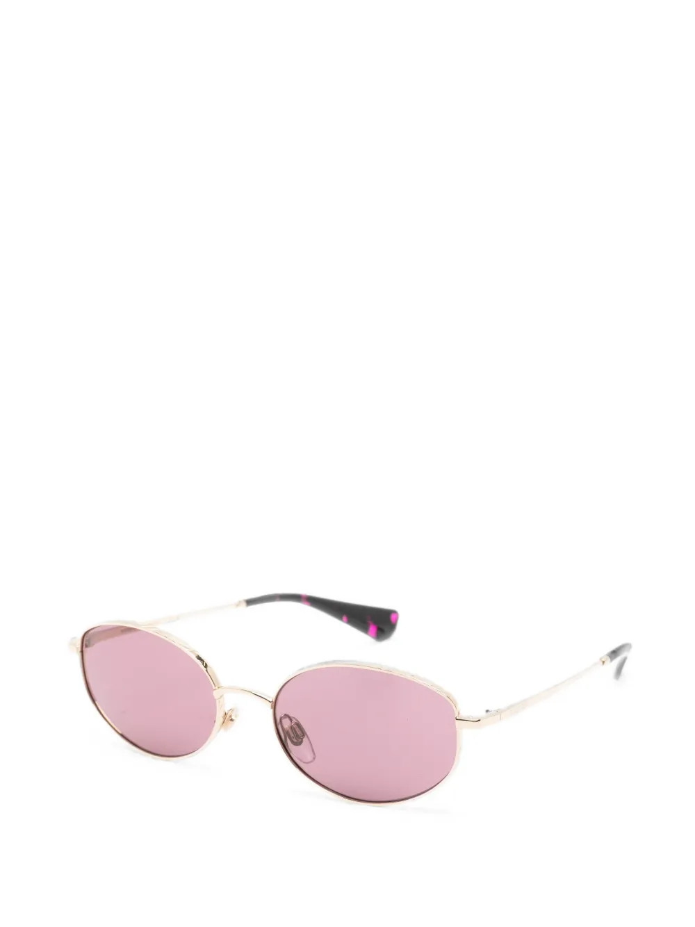 Burberry Eyewear Zonnebril met ovalen montuur Goud