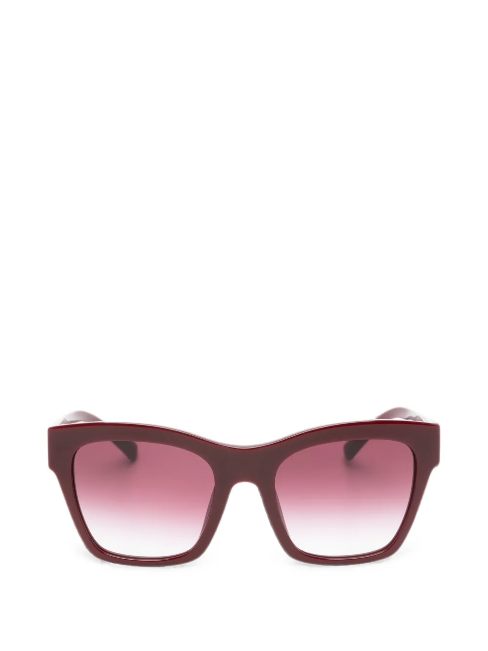 Dolce & Gabbana Eyewear logo-plaque square-frame sunglasses - Rosso