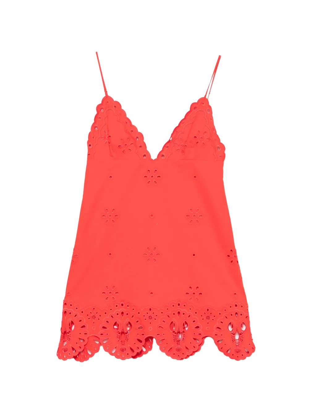 Retrofete Nebullah broderie-anglaise mini dress - Rosso