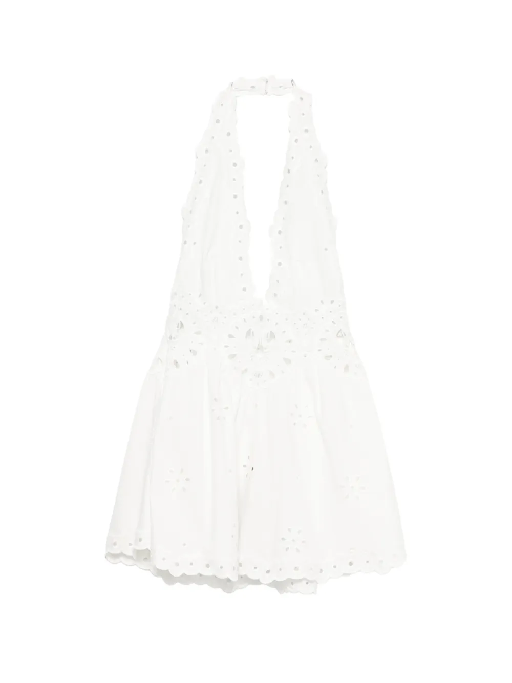 Retrofete Beranice eyelet-embellished mini dress - Bianco