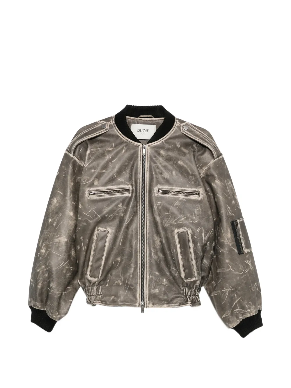 ducie Luna distressed jacket - Nero