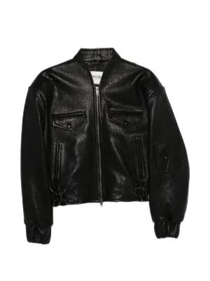 Gucci Leather Jacket | Black | FARFETCH IN