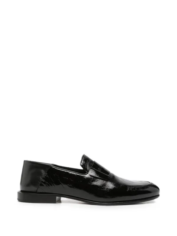 Givenchy Label Logo-embossed Loafers in Black