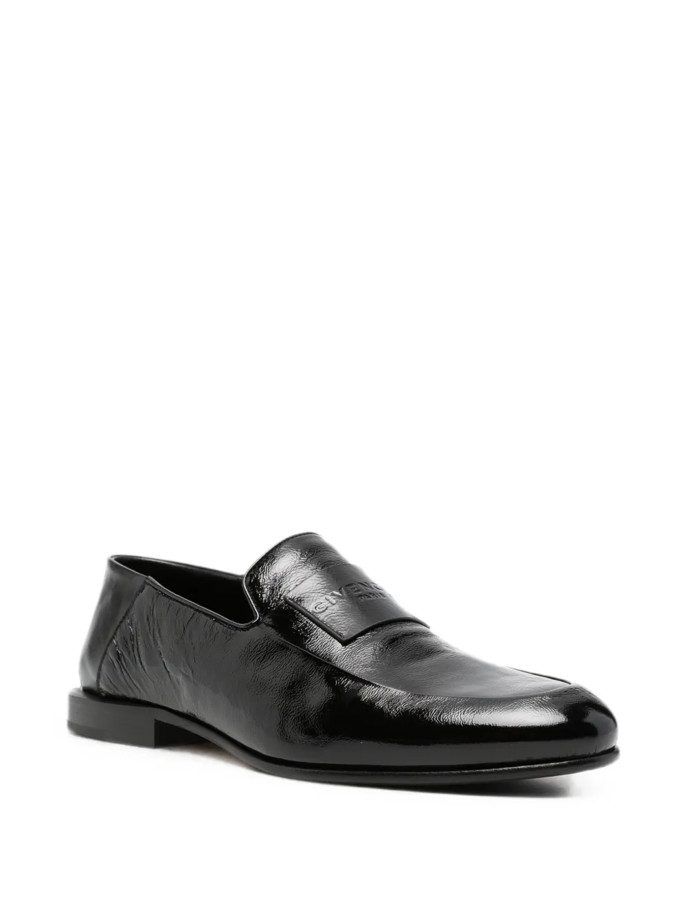 Givenchy Label logo-embossed loafers Zwart