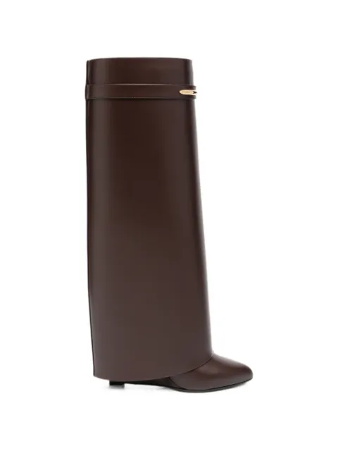 Givenchy Shark Pinch leather knee-high boots