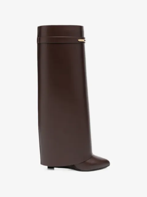 Givenchy Shark Pinch leather knee-high boots