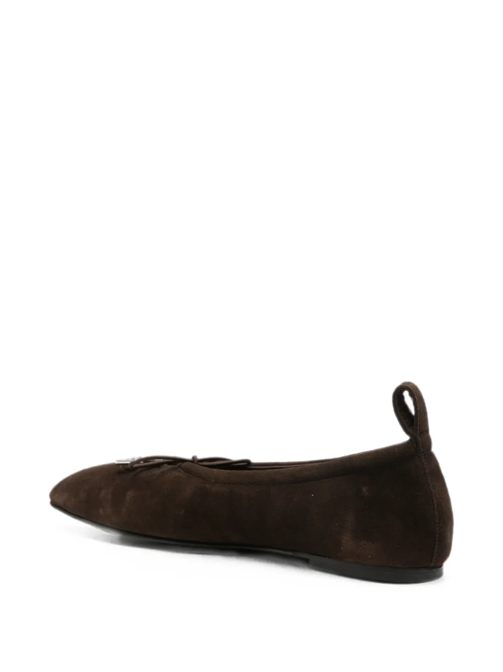 ALOHAS Rosalind ballerina's met strikdetail Bruin