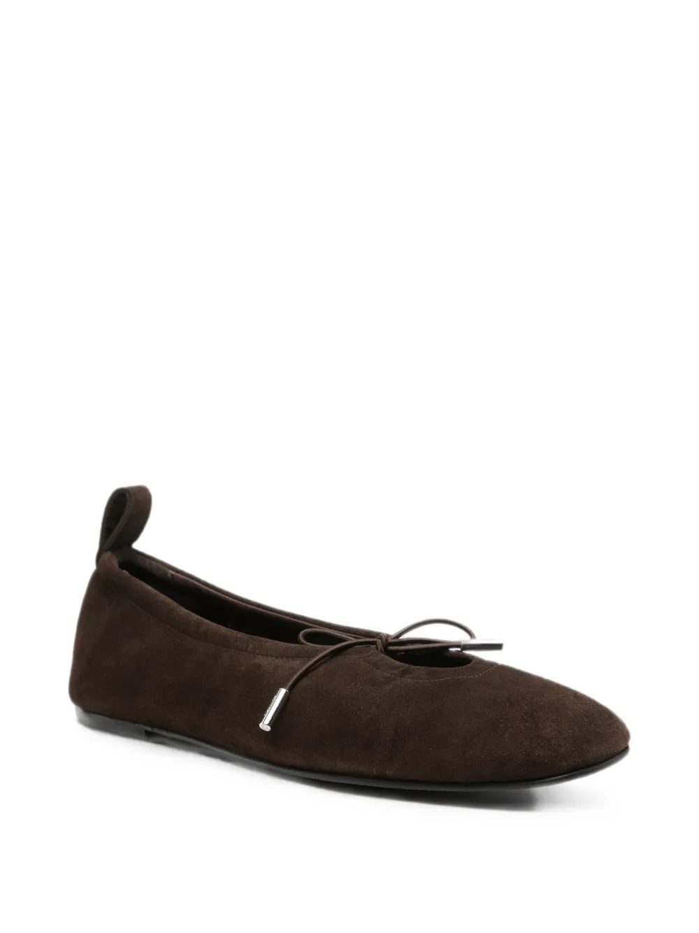 ALOHAS Rosalind ballerina's met strikdetail Bruin