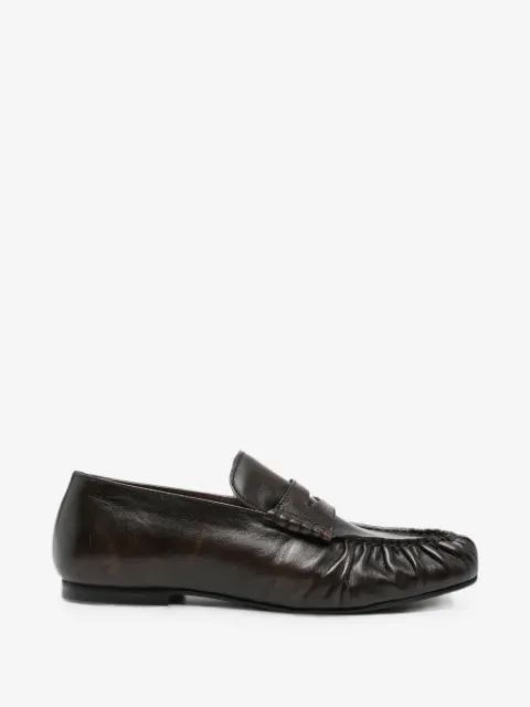 ALOHAS gathered penny-slot loafers