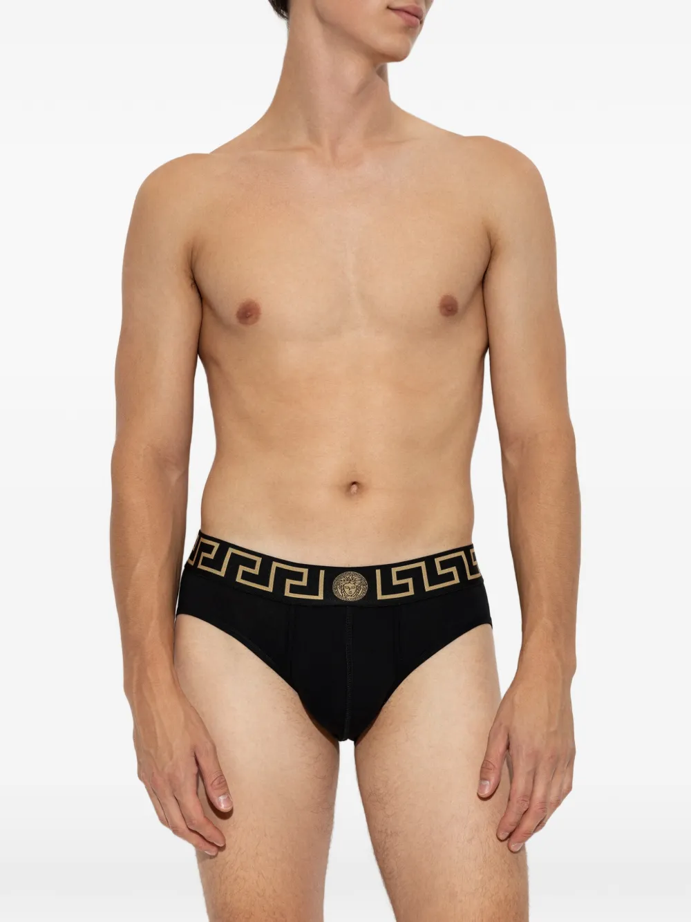 Versace Greca Medusa briefs (set of three) Zwart