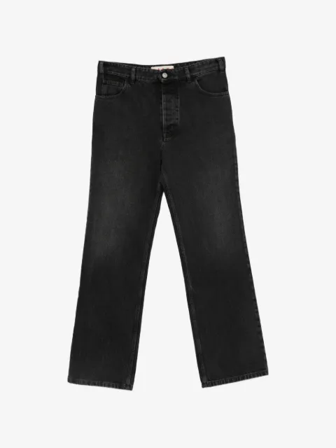 Marni logo-patch straight-leg jeans
