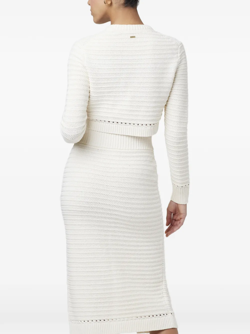  Toccin Miller Pointelle Button Cardigan - Neutrals 