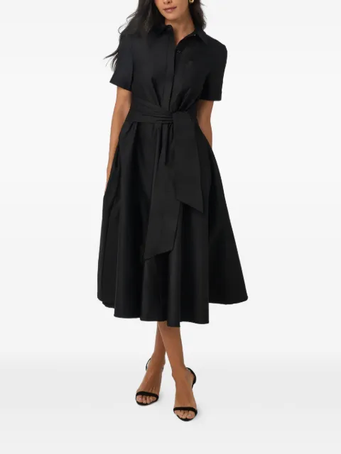 Toccin Megan tie-front short-sleeve shirt dress