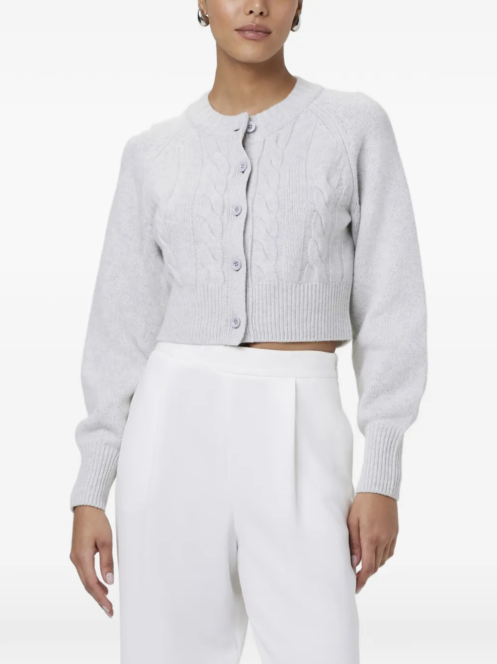 Toccin Rita cable-knit cardigan - Grigio