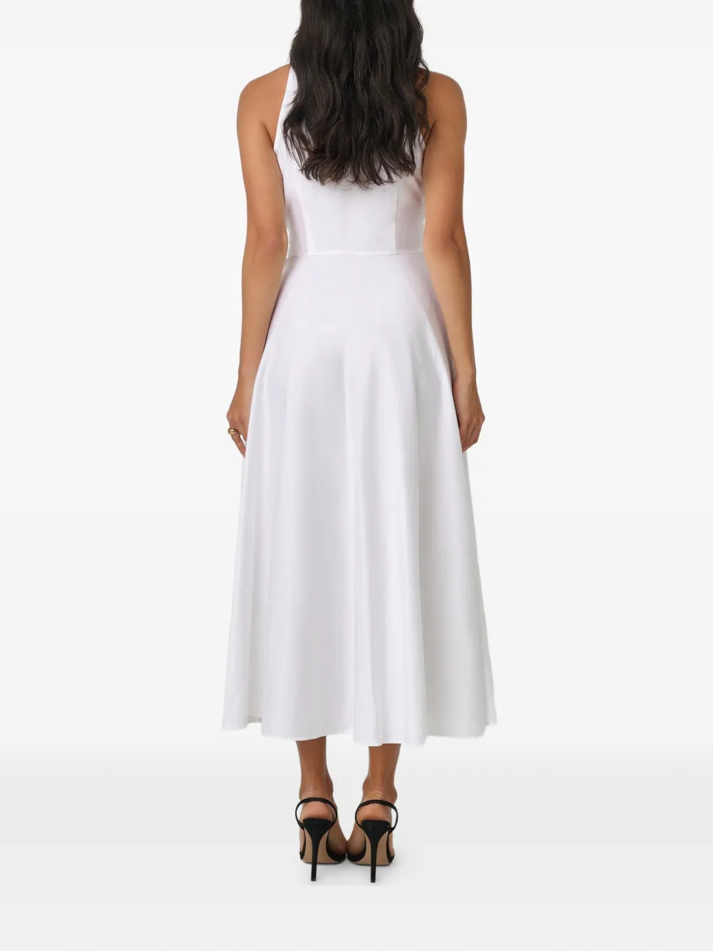 Chelsea Tie-Front Sleeveless Shirt Dress