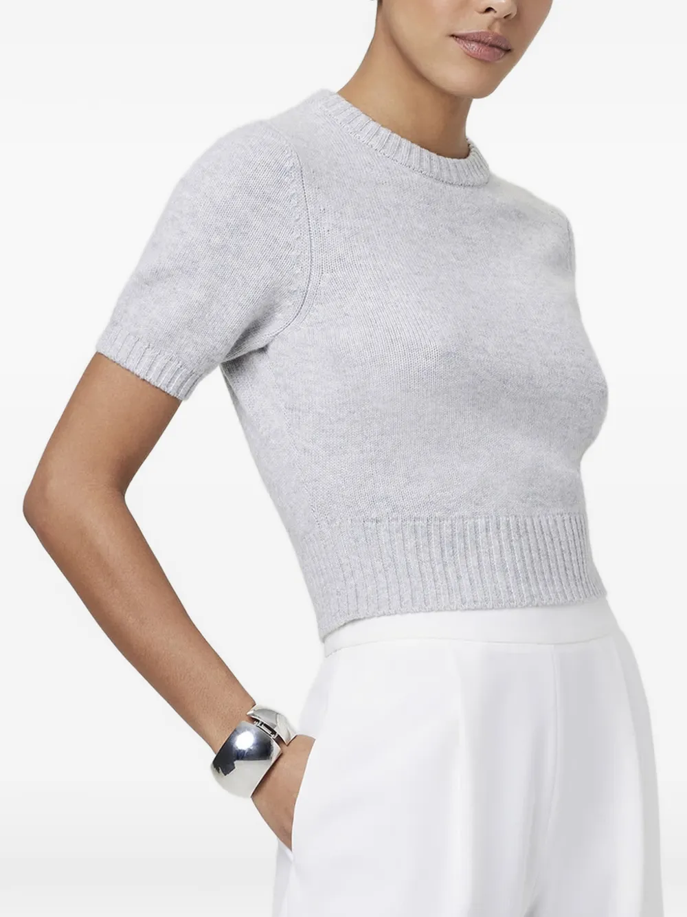 Toccin Elsie short-sleeved pullover sweater - Grigio