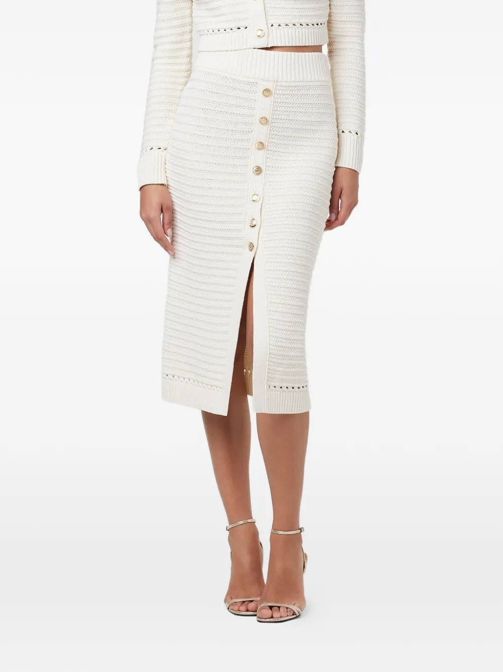Toccin Tani knit pencil skirt - Toni neutri