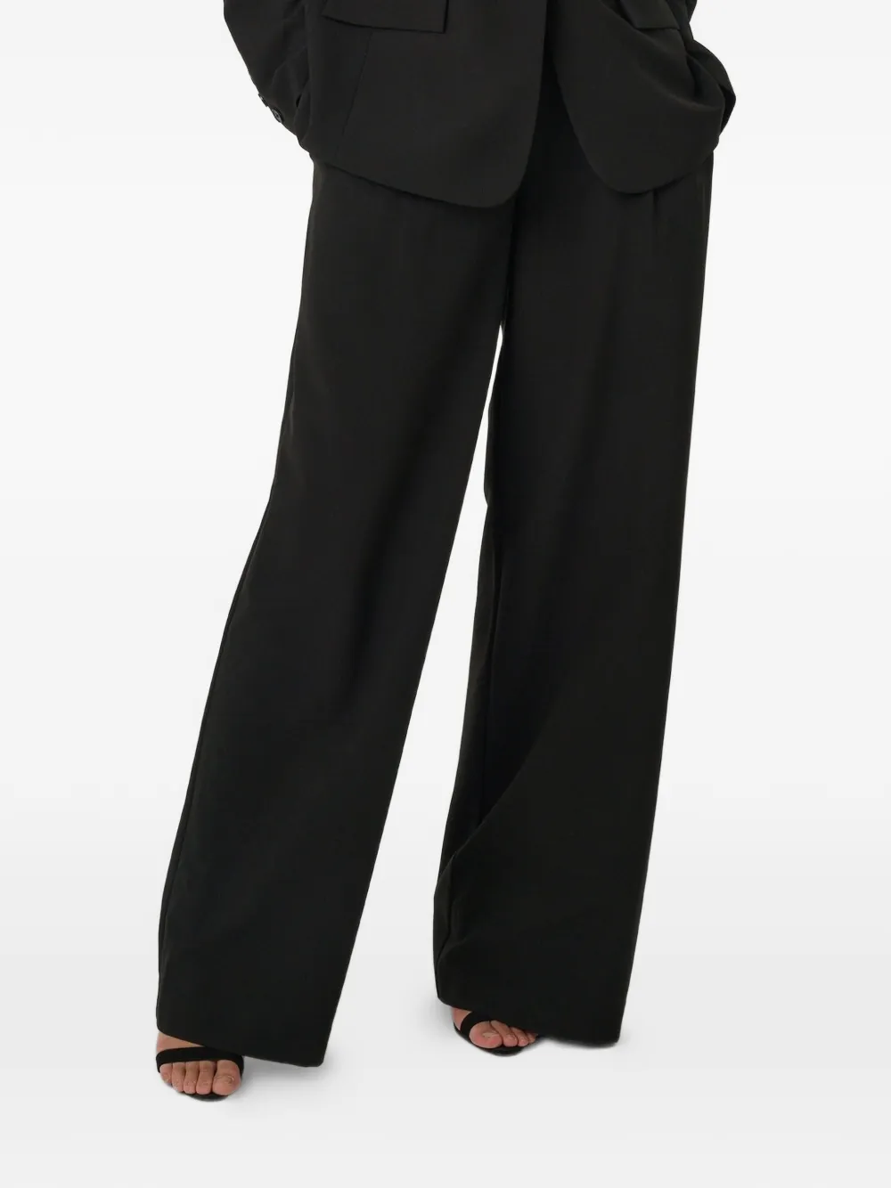 Toccin Solara pleated wide-leg trousers - Nero