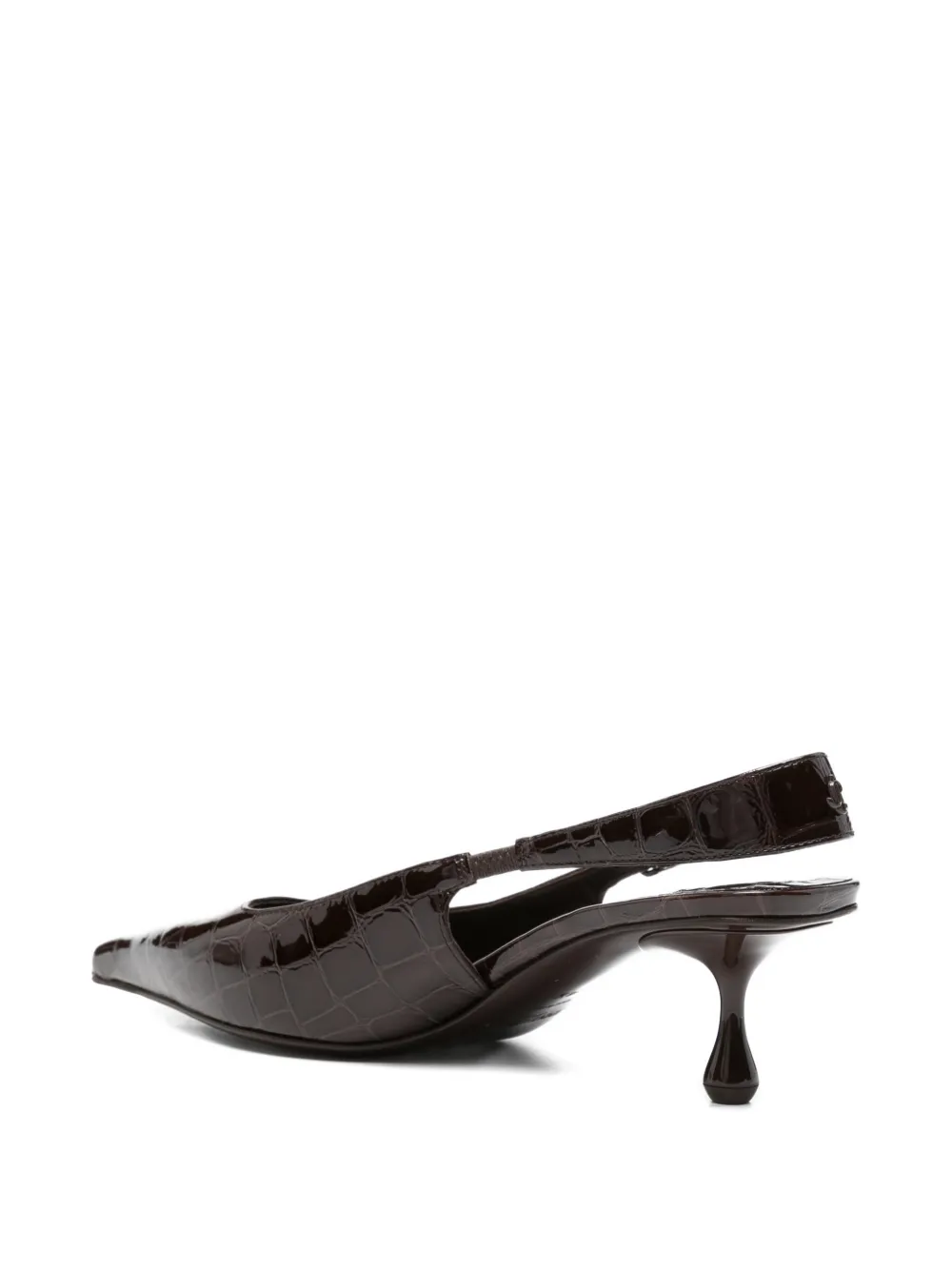 Jimmy Choo Amel crocodile-effect slingback pumps Bruin