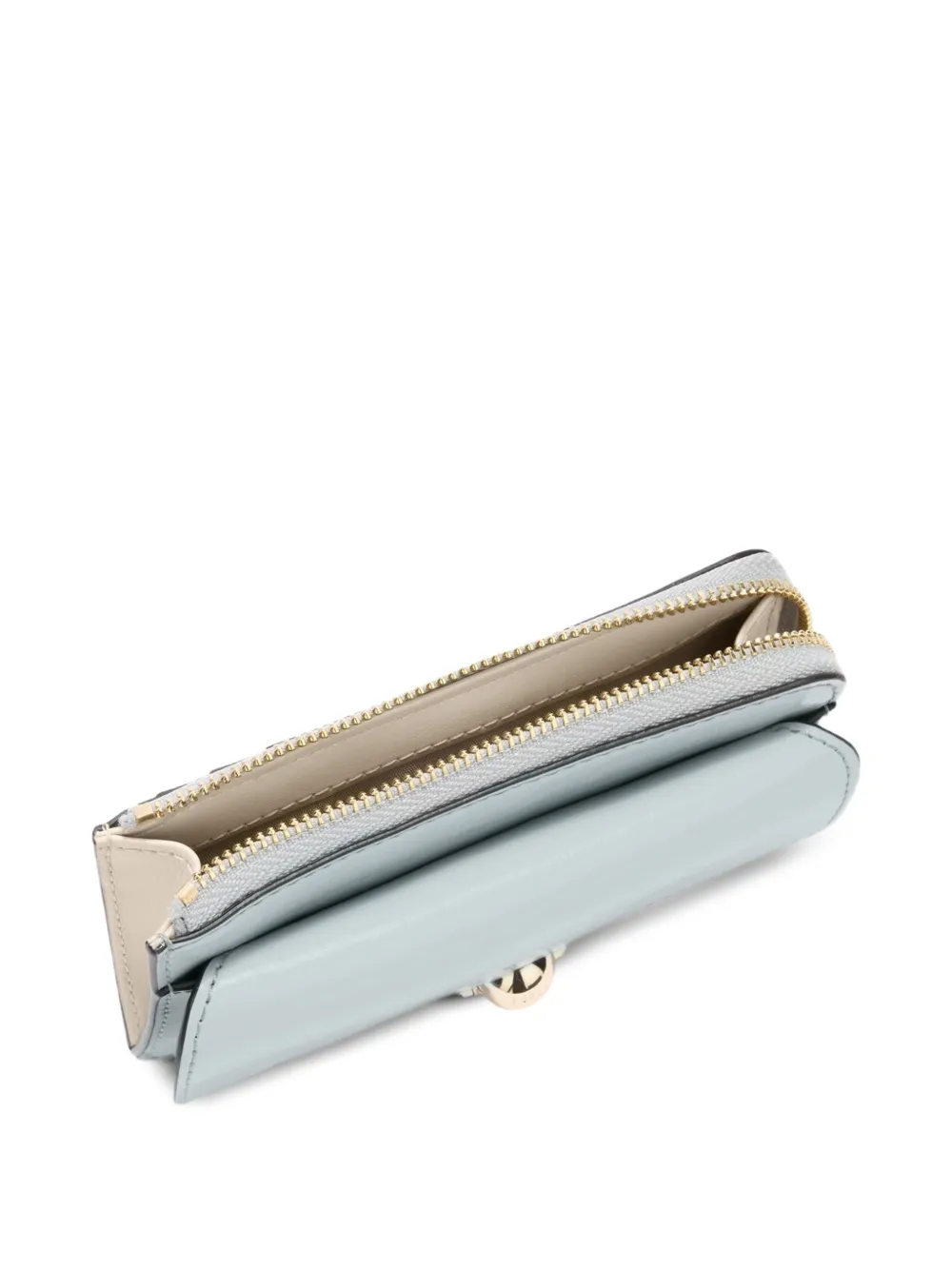Furla Sfera leren pasjeshouder met rits Blauw