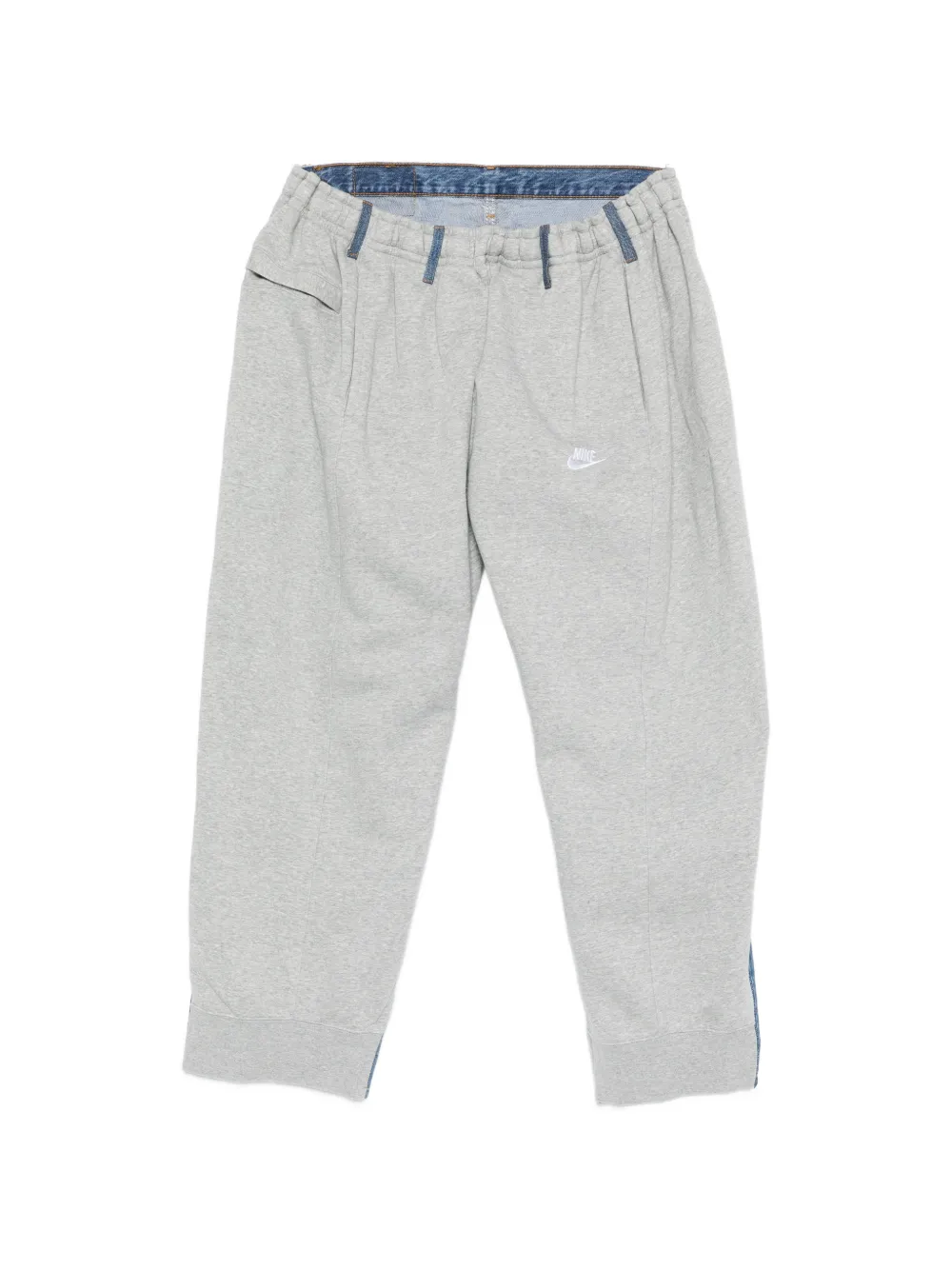 Bless Drawstring Waist Jeans In Gray