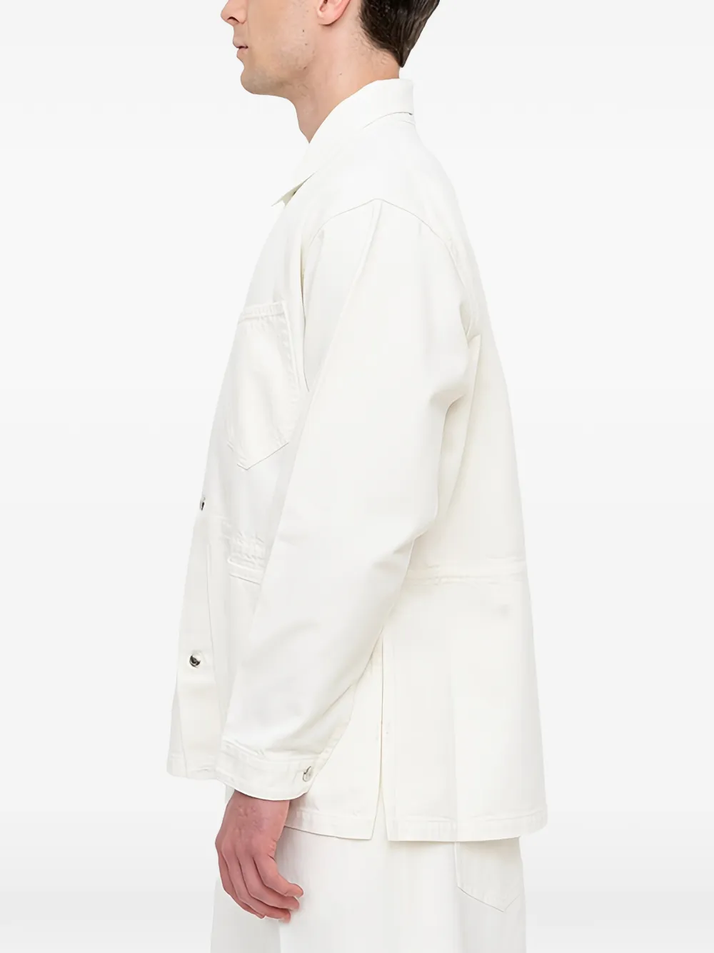 Setchu Button-up shirtjack Beige