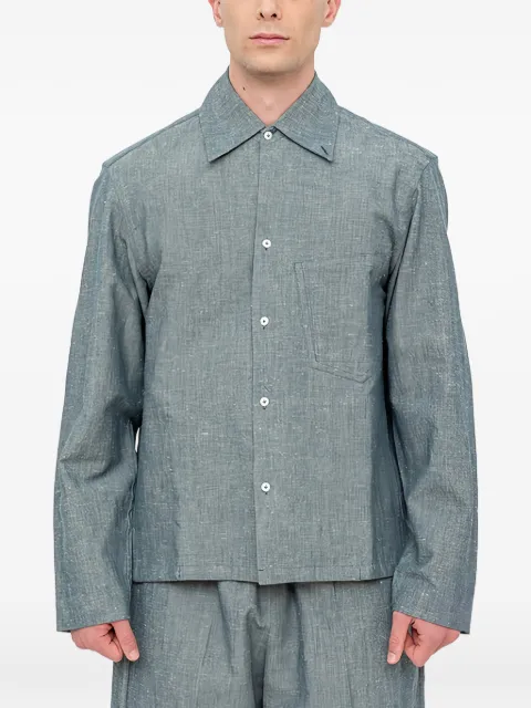 Setchu long-sleeve chambray shirt