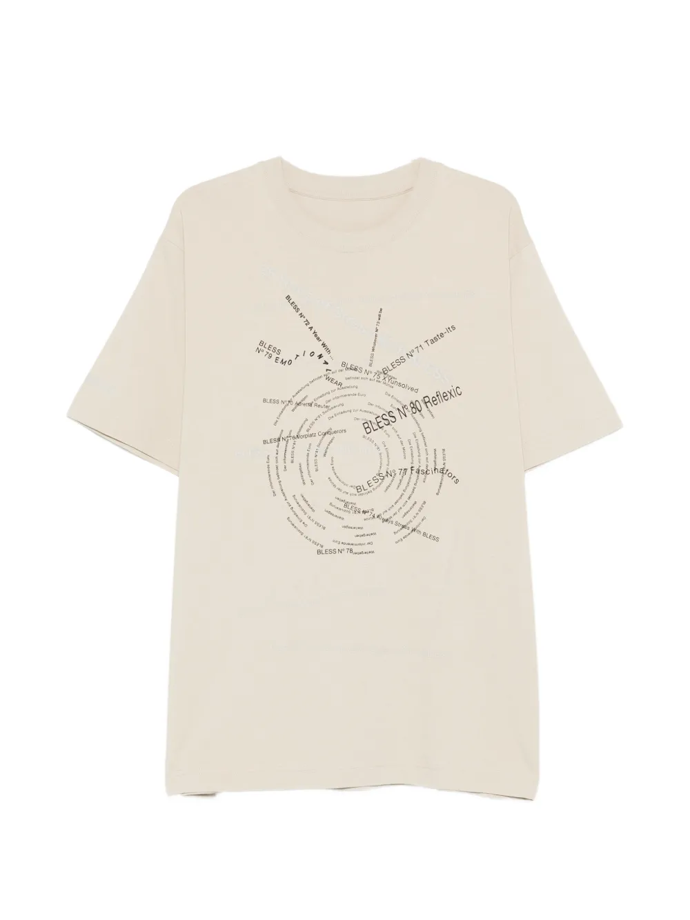 Bless Word-print T-shirt In Neutral
