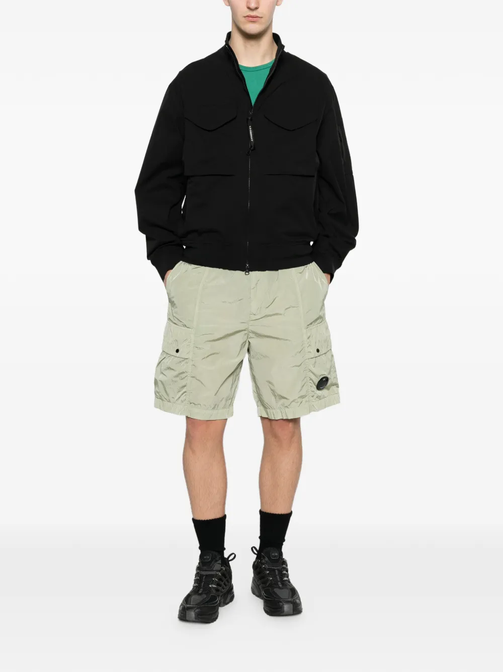 C.P. Company Jack met klepzak Zwart